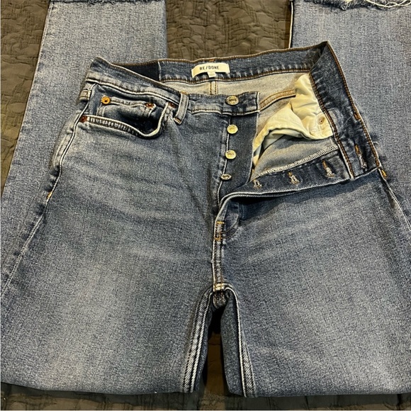 REDONE HIGH RISE CROPPED JEANS SZ29 - Picture 1 of 8